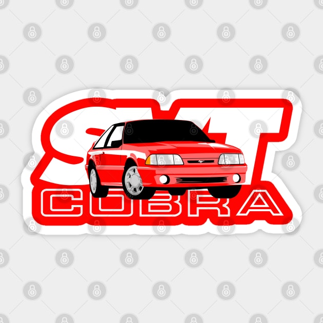 1993 Cobra (Teal, Black or Red) Sticker by FoMoBro's